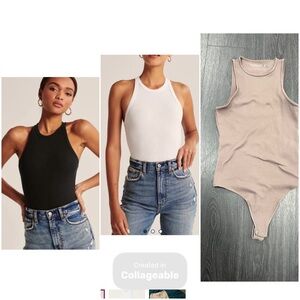 Abercrombie & Fitch Women’s Ribbed‎ Scuba Bodysuit Sz XS